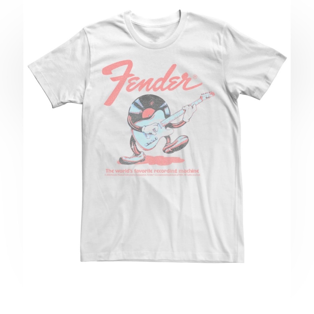 Fender White Graphic T-Shirt for Men